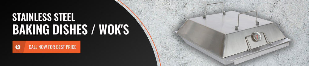 Topnotch Stainless Steel BBQ Baking Dishes / Wok's