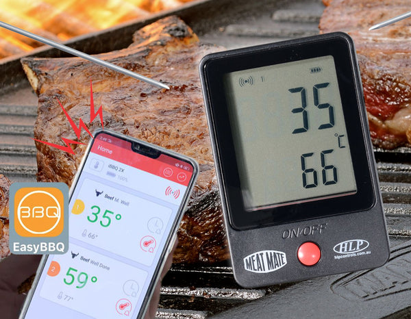 Meat Mate Wireless dual zone Meat Thermometer MAN LAW Man-Meat Mate